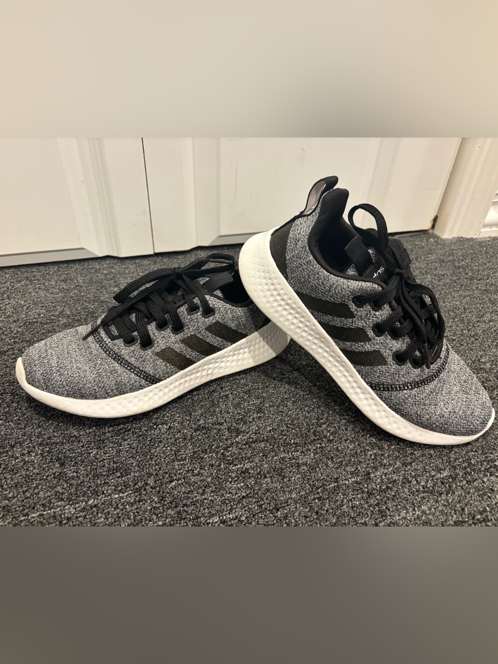 adidas Grey and Black sneakers Size 5.5